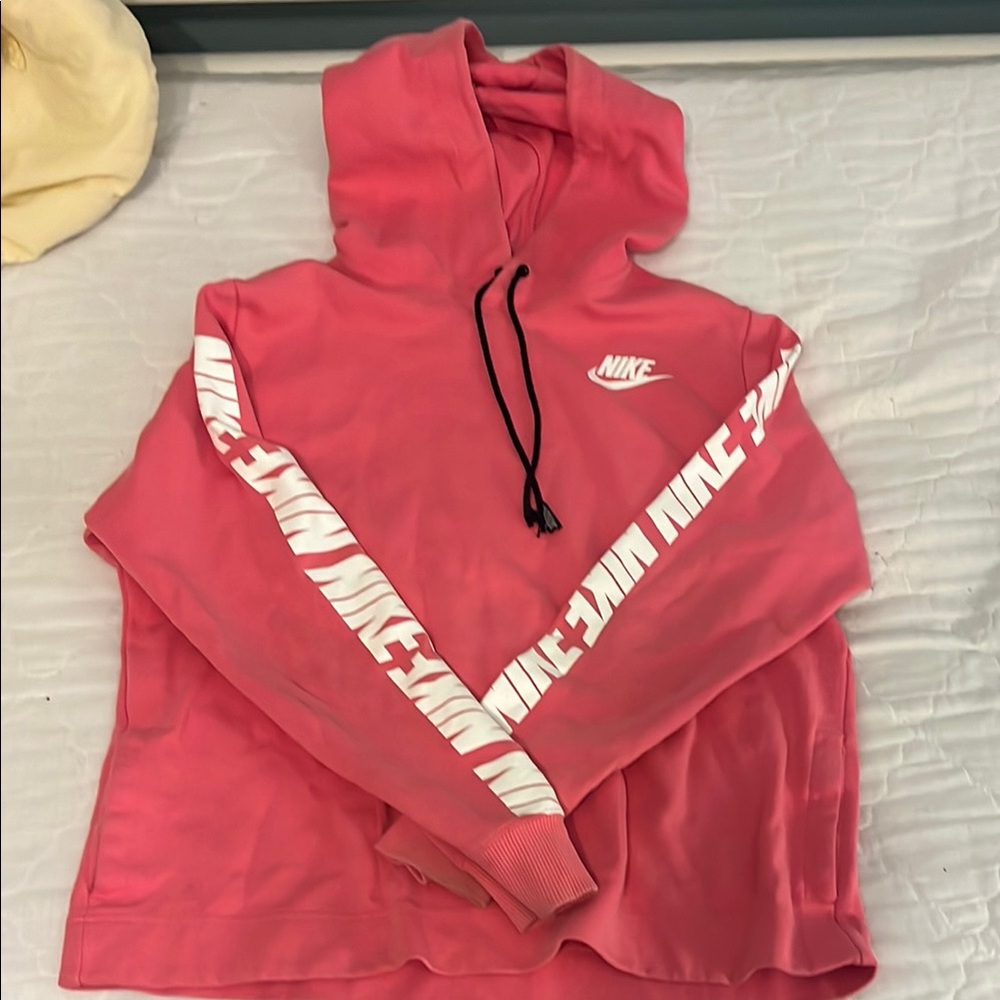 Nike Coral Hoodie with White Accents